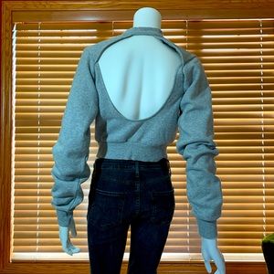 Kendall & Kylie Open Back Sweatshirt